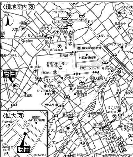 地図を拡大表示