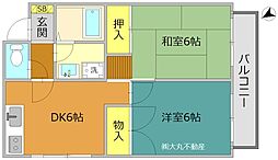 間取図画像 2DK