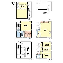 ウキウキビル 4SLDKの間取り