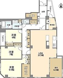 TKビル 3階4LDKの間取り