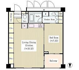 間取図画像 1LDK
