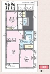 間取図画像 2LDK
