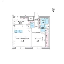 間取図画像 2LDK