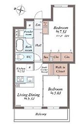 SYMPHONY PARK 2LDKの間取図画像