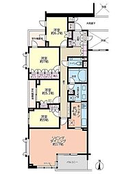 ザ・フィネスト上野毛パークハウス 4LDKの間取図画像