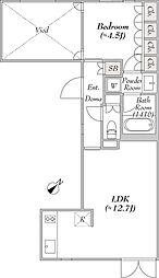 レグノ・コラージュ 1LDKの間取図画像