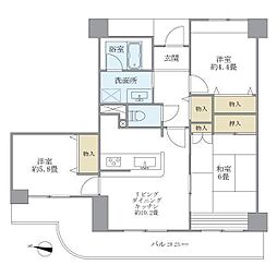 ハイム・ローゼ 3LDKの間取図画像