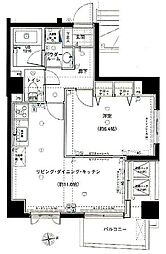 SIN・City中野 1LDKの間取図画像