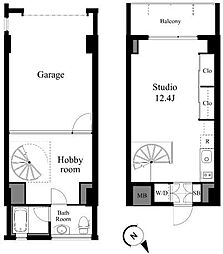 ラティエラ成城学園前 1LDKの間取図画像