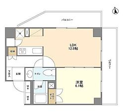 BPRレジデンス代々木 1LDKの間取図画像