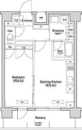 Primal方南町 1LDKの間取図画像