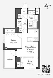 杉並区荻窪2丁目マンション 2LDKの間取図画像