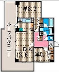 ベルフォート西荻駅前 2LDKの間取図画像