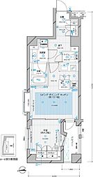 ダイナシティ高円寺 1LDKの間取図画像