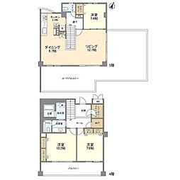 ステラメゾン碑文谷 3LDKの間取図画像