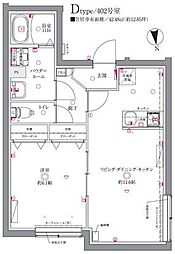 with笹塚 1LDKの間取図画像