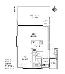 ARKHOUSE自由が丘 1LDKの間取図画像