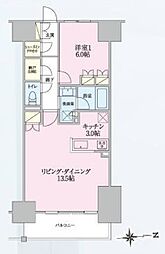 トラープランド翠命館 1LDKの間取図画像