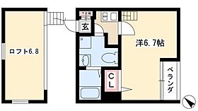 アパートメントU  ｜ 愛知県名古屋市中川区松ノ木町1丁目10-1（賃貸アパート1K・2階・21.89㎡） その2