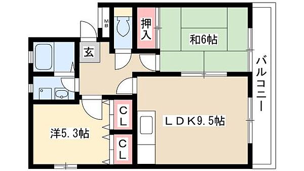 リトルアイランド ｜愛知県名古屋市中川区馬手町1丁目(賃貸マンション2LDK・1階・50.31㎡)の写真 その2