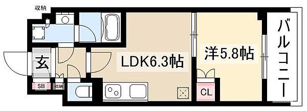 オーパスレジデンス名古屋ステーション ｜愛知県名古屋市中村区亀島1丁目(賃貸マンション1LDK・4階・31.46㎡)の写真 その2