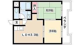 カサ松下  ｜ 愛知県名古屋市中川区吉津5丁目1003（賃貸マンション2LDK・4階・45.82㎡） その2