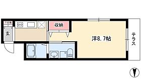 フラーリッシュ  ｜ 愛知県名古屋市西区菊井2丁目22-18（賃貸マンション1K・1階・31.36㎡） その2