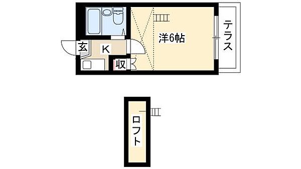 ドミール高畑 ｜愛知県名古屋市中川区高畑1丁目(賃貸アパート1K・1階・15.04㎡)の写真 その2