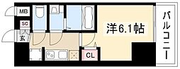 MAXIV名古屋 14階1Kの間取り