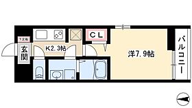 クレール幸  ｜ 愛知県名古屋市中村区烏森町6丁目261（賃貸アパート1K・3階・26.09㎡） その2