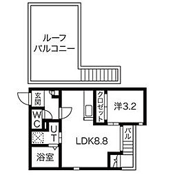 間取図画像 1LDK