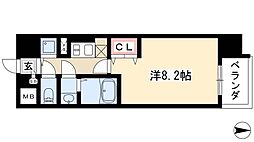 グレイス大須 5階1Kの間取り