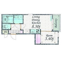 Cherim 本陣十王町II North 2階