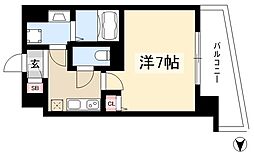 S-RESIDENCE浅間町 4階1Kの間取り