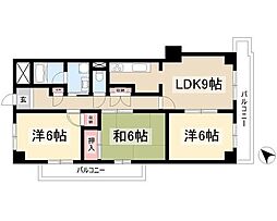 間取図画像 3DK