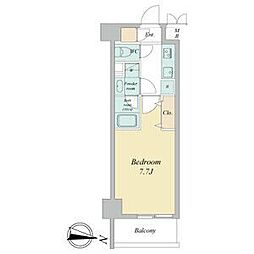 ヴェルデシア名駅南(旧ルネフラッツ名駅南) 10階1Kの間取り