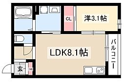 間取図画像 1LDK