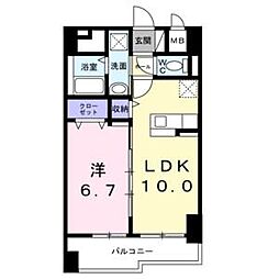 Bright　Gate　名古屋 12階1LDKの間取り