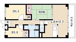 ルミエール 3階3LDKの間取り