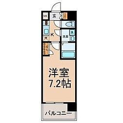 UURコート名古屋名駅 9階1Kの間取り