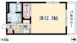 リバーフロントレジデンス 1Kの間取図画像