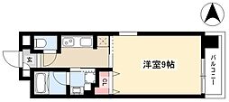 HANANOKIRISE 1Kの間取図画像