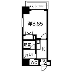 PlanBaim大須駅前 1Kの間取図画像