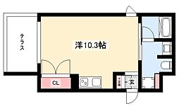 COZY菊井 ワンルームの間取図画像