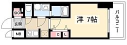 S-RESIDENCE名古屋菊井aline 1Kの間取図画像