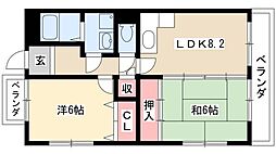 エルドラード 2LDKの間取図画像