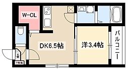 レイマイレ 1DKの間取図画像