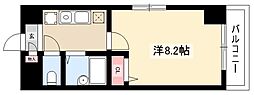 キャッスル2 1Kの間取図画像