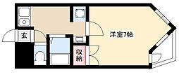 タカオキAコーポ 1Kの間取図画像