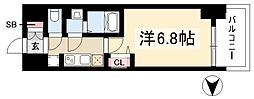 プレサンス名古屋駅ゲート 1Kの間取図画像